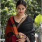 Amazing Lucknowi Designer Weaving Black Colour Cotton Silk Saree