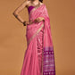 Baby Pink Colour Handloom Woven Silk Saree