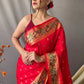 Beautiful Red Colour Paithani Soft Silk Saree