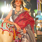 Beautiful Red Colour Designer Zari Weaving Paithani Silk Saree