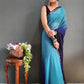 Blue Colour Ready To Wear Silk Saree