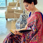 Dark Blue Colour Kashmiri Modal Handloom Weaving Silk Saree