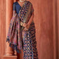 Dark Blue Colour Pashmina Cotton Silk Saree