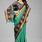 Green Colour Ready To Wear Banarasi Cotton Silk Saree