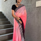 Light Pink Colour Ready To Wear Georgette Silk Saree