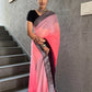 Light Pink Colour Ready To Wear Georgette Silk Saree