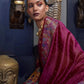 Magenta Pink Colour Zari Woven Bollywood Style Organza Silk Saree
