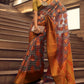 Orange Colour Festive Wear Organza Art Silk Saree