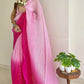 Pink Colour Designer Ethnic Sequin Party Wear Silk Saree