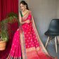 Pink Colour Kutch Patola Woven Silk Saree