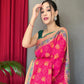 Pink Colour Kutch Patola Woven Silk Saree