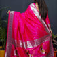 Pink Colour Zari Woven Paithani Soft Silk Saree