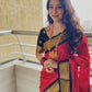 Red Colour Kanjivaram Silk Saree with Contrast Border