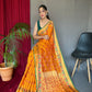 Yellow Colour Kutch Patola Woven Silk Saree
