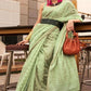 Light Green Colour Banarasi Cotton Silk Saree